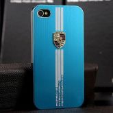 Capa Protetora Azul Metálica Porsche para iPhone