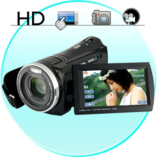 Filmadora 1080P HD Tela Touchscreen com 5x Optical Zoom