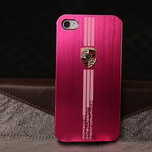 Capa Protetora Rosa Metálica Porsche para iPhone