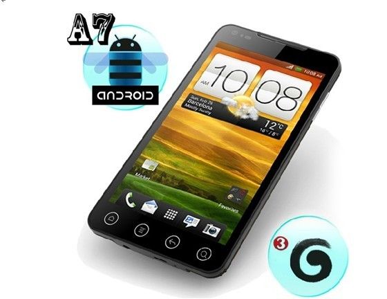 Super Smartphone A7 Android 2.3 Tela 5'cap Wifi 3G Tv GPS