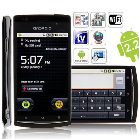 Smartphone Android 2.2 Super Tela 4.1 Wifi Tv Gps Dual SIM