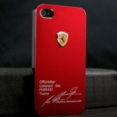 Capa Protetora Metálica Vermelho Ferrari para iPhone