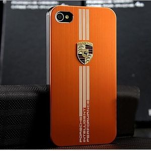 Capa Protetora Laranja Metálica Porsche para iPhone