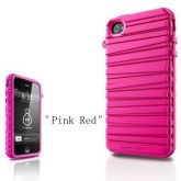 Capa Protetora Rosa Escuro Rubberband Series para iPhone