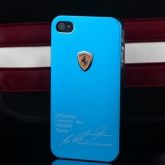 Capa Protetora Metálica Azul Ferrari para iPhone