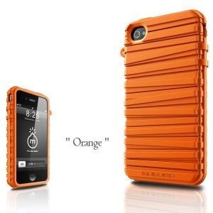 Capa Protetora Laranja Rubberband Series para iPhone